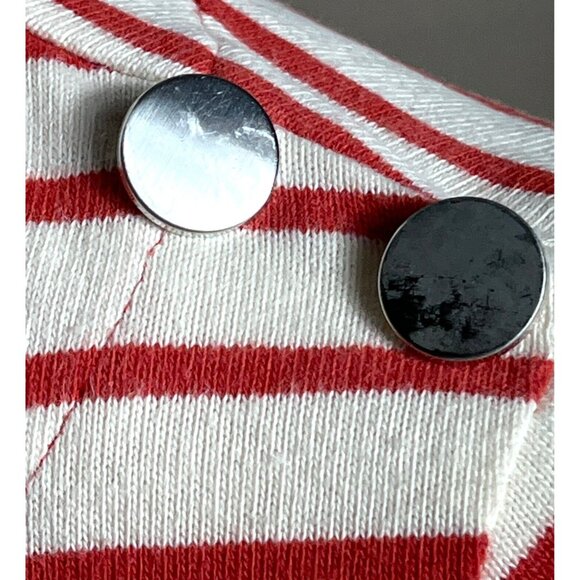 MaxMara Weekend Shirt Red Cream Stripe Cotton Breton Casual Top Womens S - Picture 7 of 12